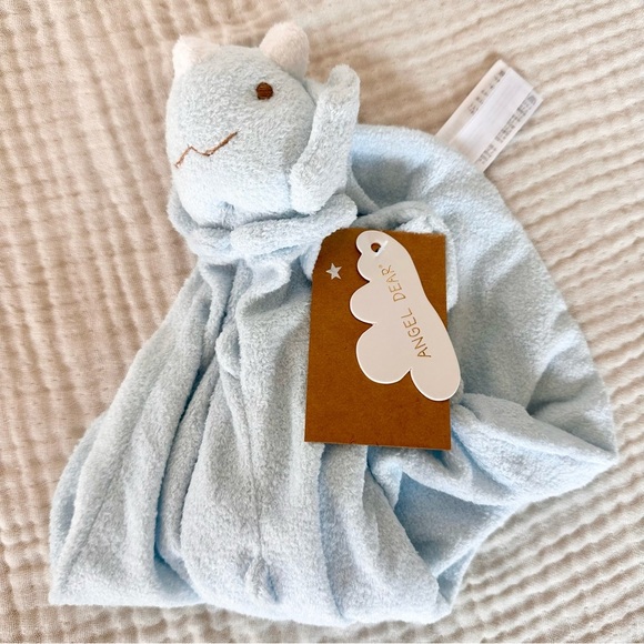 Angel Dear Blue Baby Dino Lovey Security Blanket NWT - Picture 5 of 5